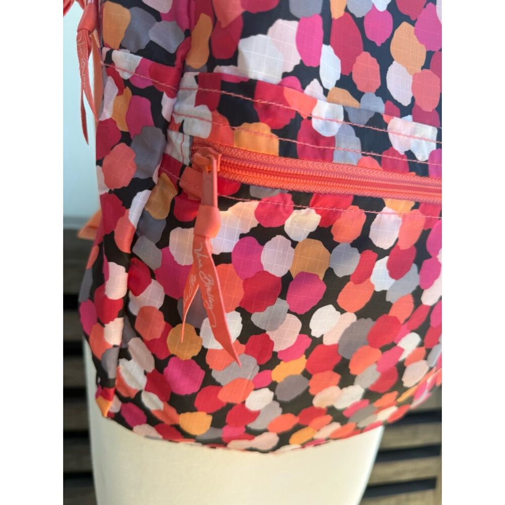 Vera Bradley Lighten Up Just Right Backpack Pixie Confetti Pink + Lanyard ID - Picture 4 of 16